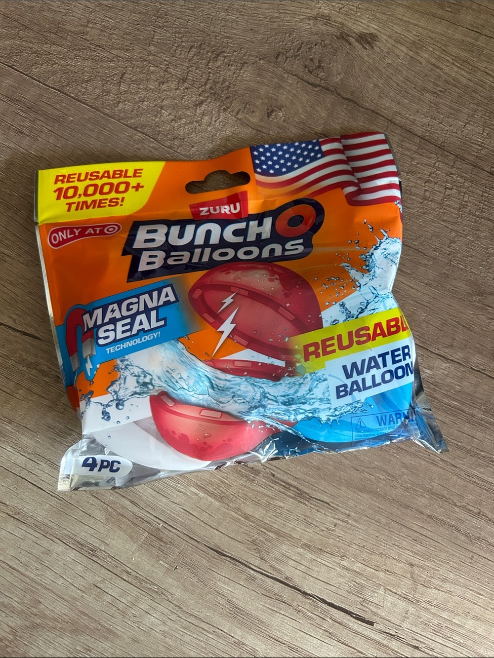 FOUR PACK NWT ZURU Bunch O Balloons Reusable Water Balloons - Red